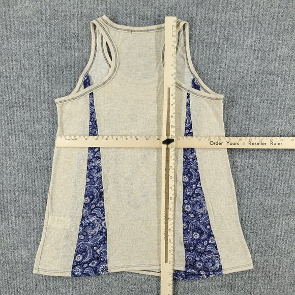 Maurices Tank Top Women's Medium Brown Tan Round Neck Sleeveless Made In USA Sh - Picture 7 of 11